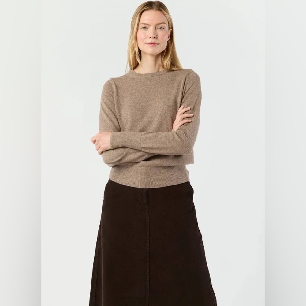 ANN MASHBURN Cream Cashmere Knit